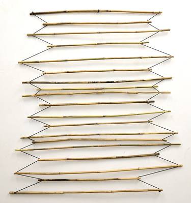 Saatchi Art Artist Nico Kok; Sculpture, “Hanging bamboo sticks” #art