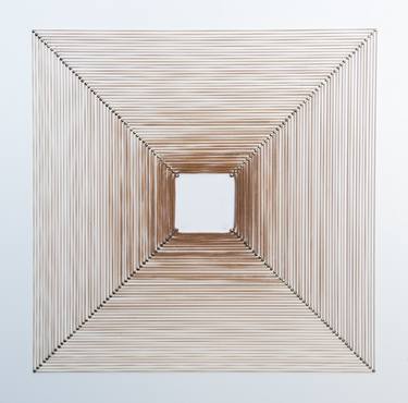 Original Abstract Geometric Mixed Media by Nico Kok