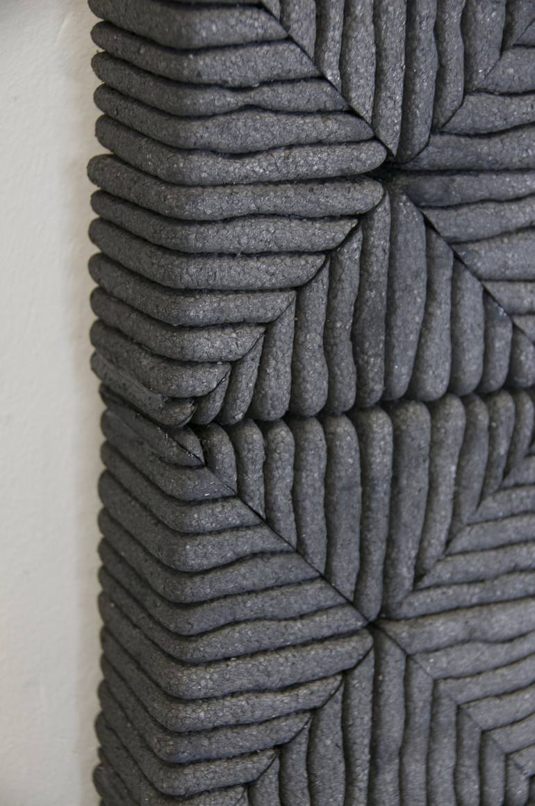 Original Abstract Geometric Sculpture by Nico Kok