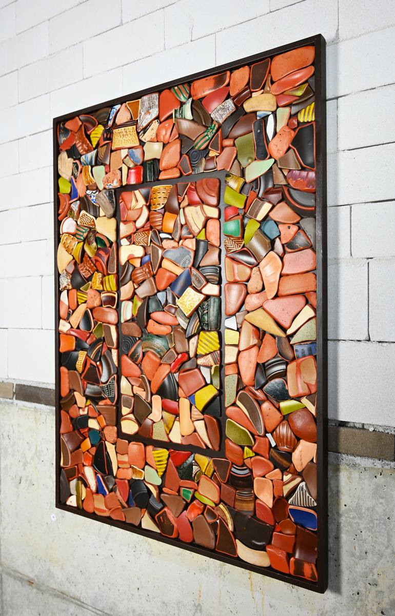 Original Minimalism Abstract Collage by Nico Kok