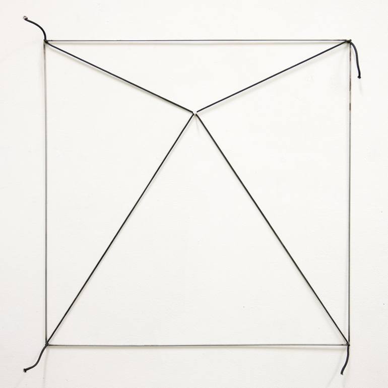 Square hanging on its diagonals - Print