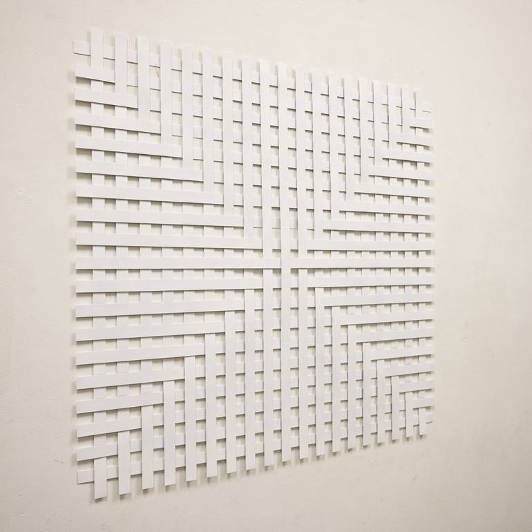 Original Abstract Geometric Sculpture by Nico Kok