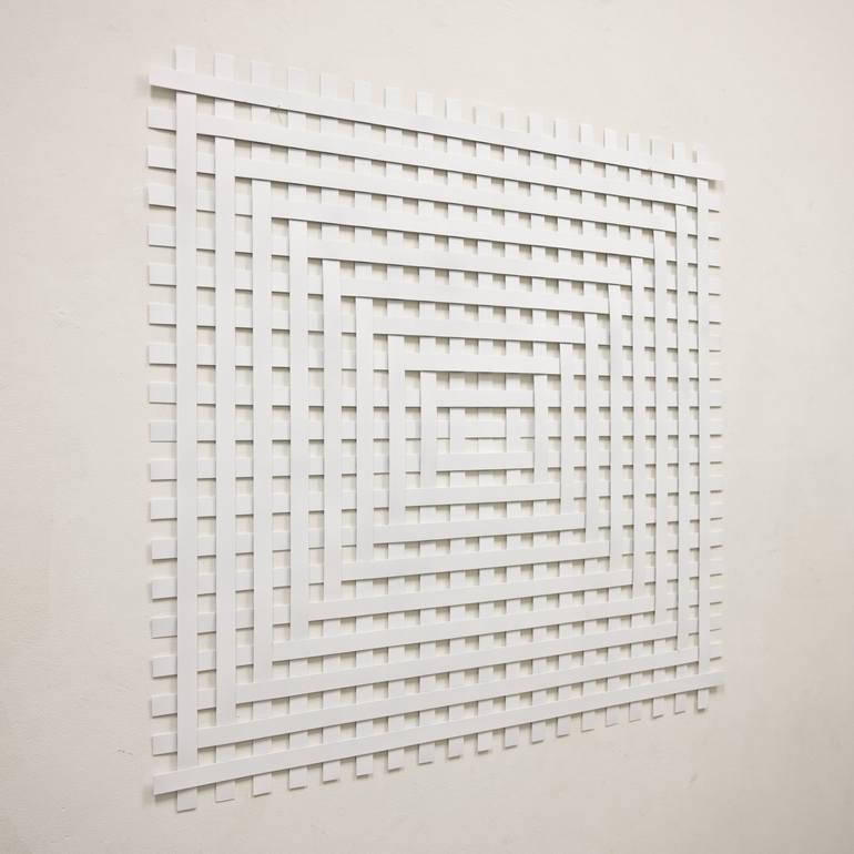 Original Abstract Geometric Sculpture by Nico Kok