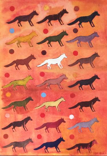 Original Pop Art Animal Paintings by ELAINE KEHEW