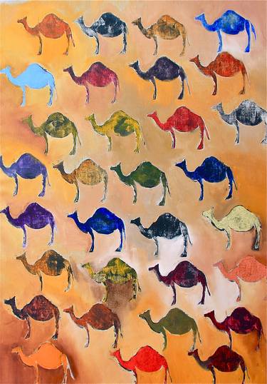 Print of Pop Art Animal Paintings by ELAINE KEHEW