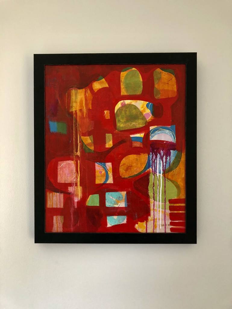 Original Abstract Expressionism Abstract Painting by ELAINE KEHEW