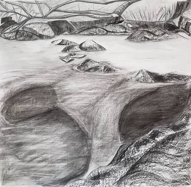 Original Abstract Landscape Drawings by Sarah Pooley