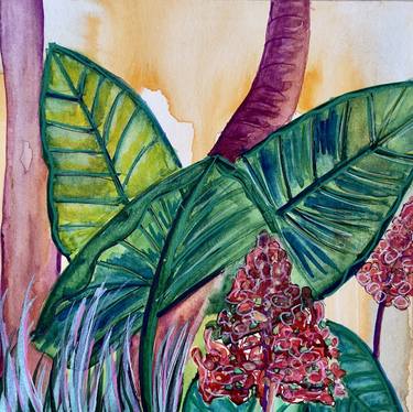 Print of Abstract Botanic Paintings by Sarah Pooley