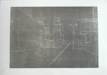 Print of Abstract Architecture Printmaking by Sarah Pooley