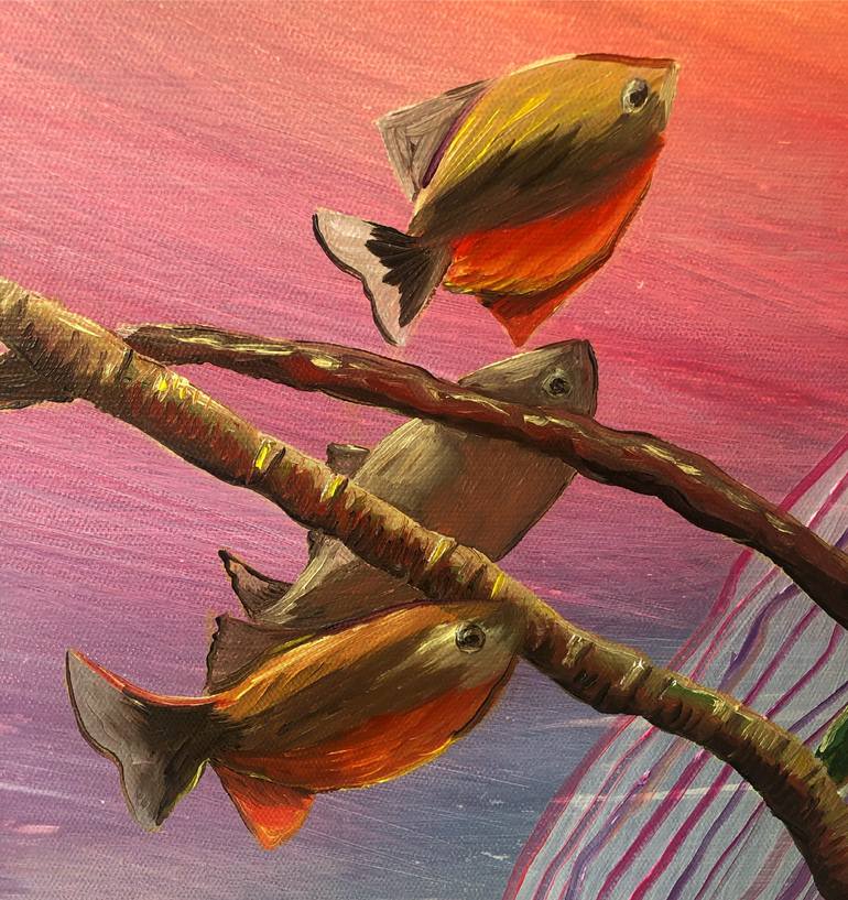 Original Fish Painting by Sarah Pooley