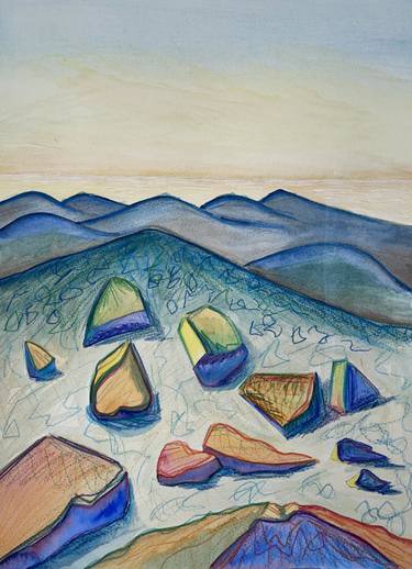 Print of Abstract Landscape Paintings by Sarah Pooley