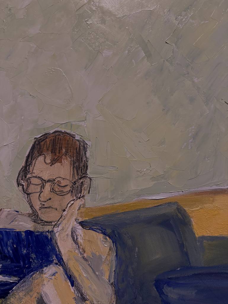 Original Contemporary People Painting by Marcin Biesek