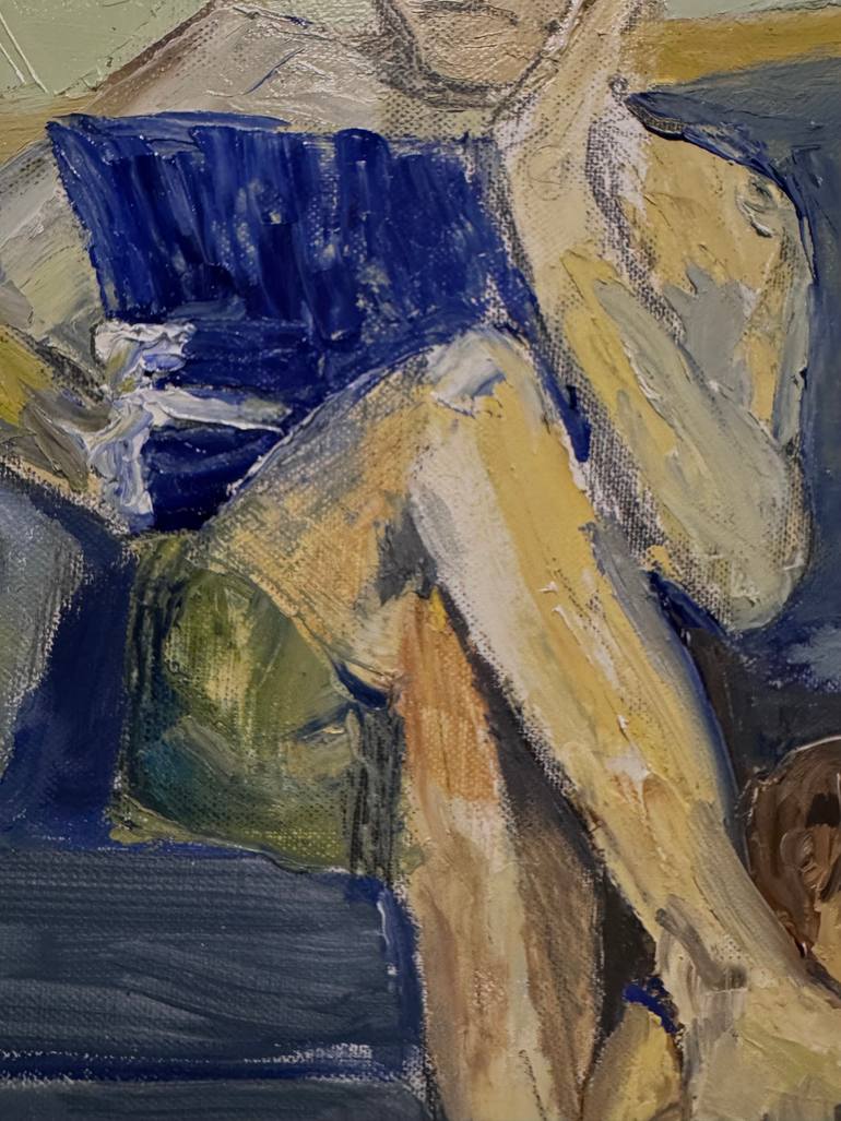 Original Contemporary People Painting by Marcin Biesek