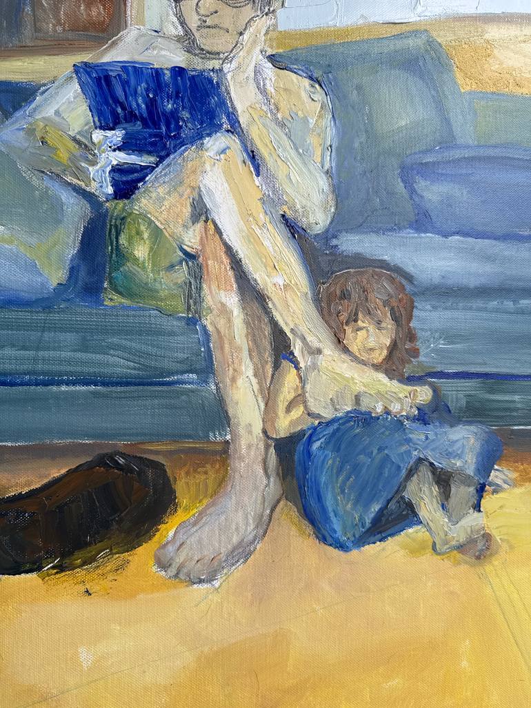 Original Contemporary People Painting by Marcin Biesek