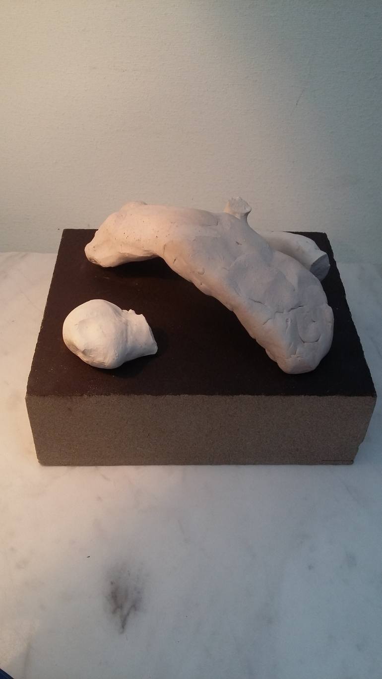 Original Figurative Nude Sculpture by Marcin Biesek