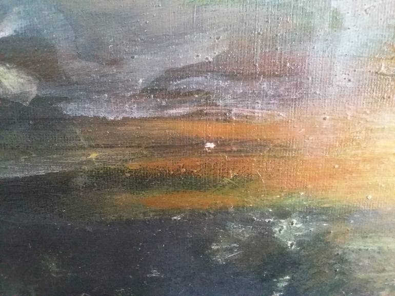 Original Expressionism Landscape Painting by Marcin Biesek