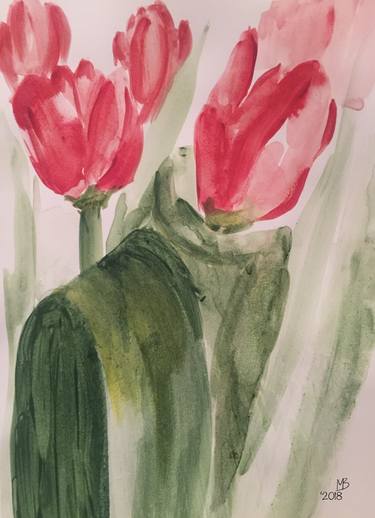 Print of Art Deco Floral Paintings by Marcin Biesek