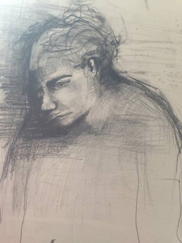 Print of Abstract Expressionism Portrait Drawings by Marcin Biesek