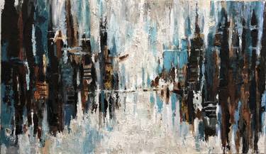 Print of Abstract Expressionism Cities Paintings by Marcin Biesek