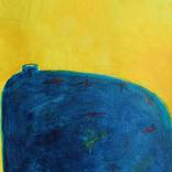 Dark blue vase by Bahar Faraz
