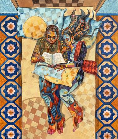 Original Contemporary Family Painting by Sadat Amil