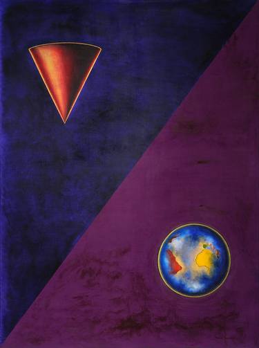 Print of Conceptual Geometric Paintings by Marisa Mezzadra