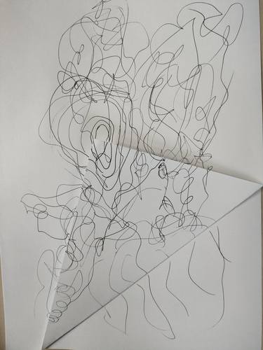 Original Abstract Expressionism Abstract Drawings by Daria Magda Błażek