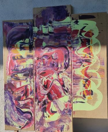 Original Abstract Expressionism Abstract Paintings by Daria Magda Błażek