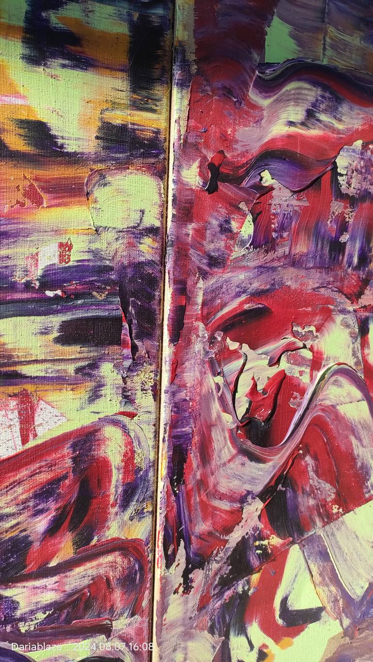Original Abstract Expressionism Abstract Painting by Daria Blazek