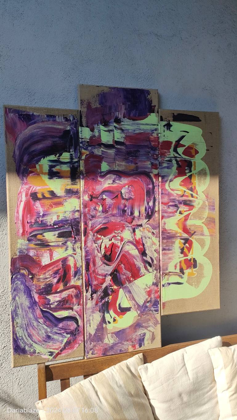 Original Abstract Expressionism Abstract Painting by Daria Blazek
