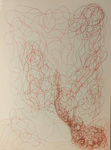 Original Abstract Expressionism Abstract Drawings by Daria Magda Błażek