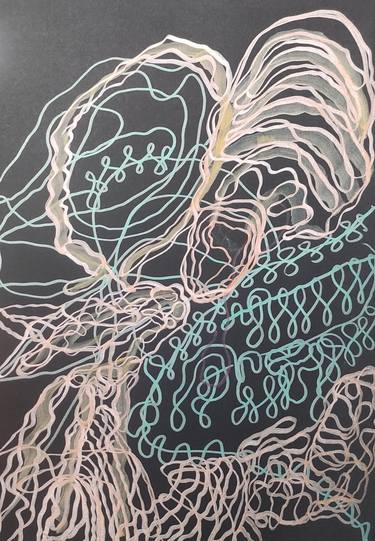 Original Abstract Expressionism Abstract Drawings by Daria Magda Błażek