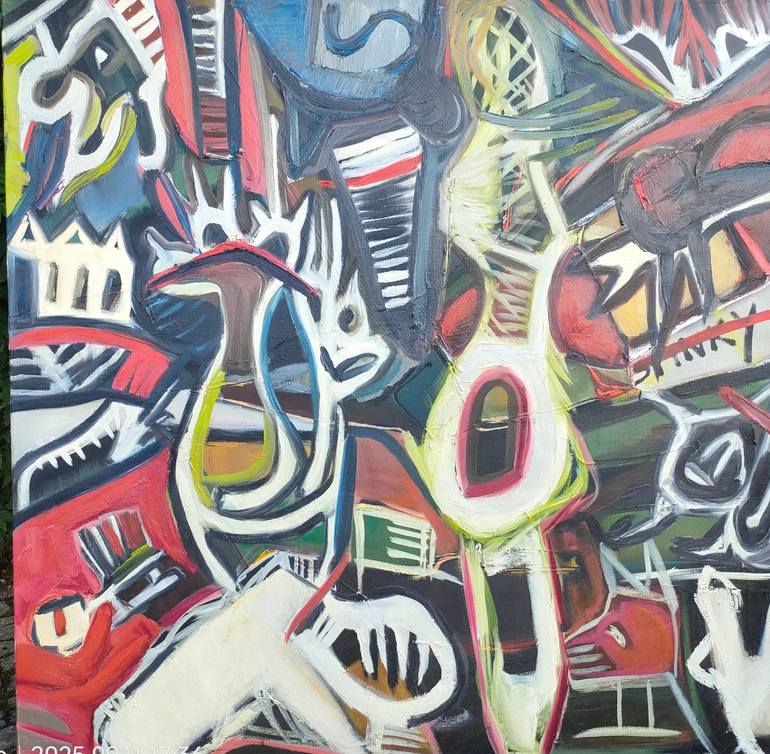 Original Abstract Expressionism Abstract Painting by Daria Magda BłAżEk