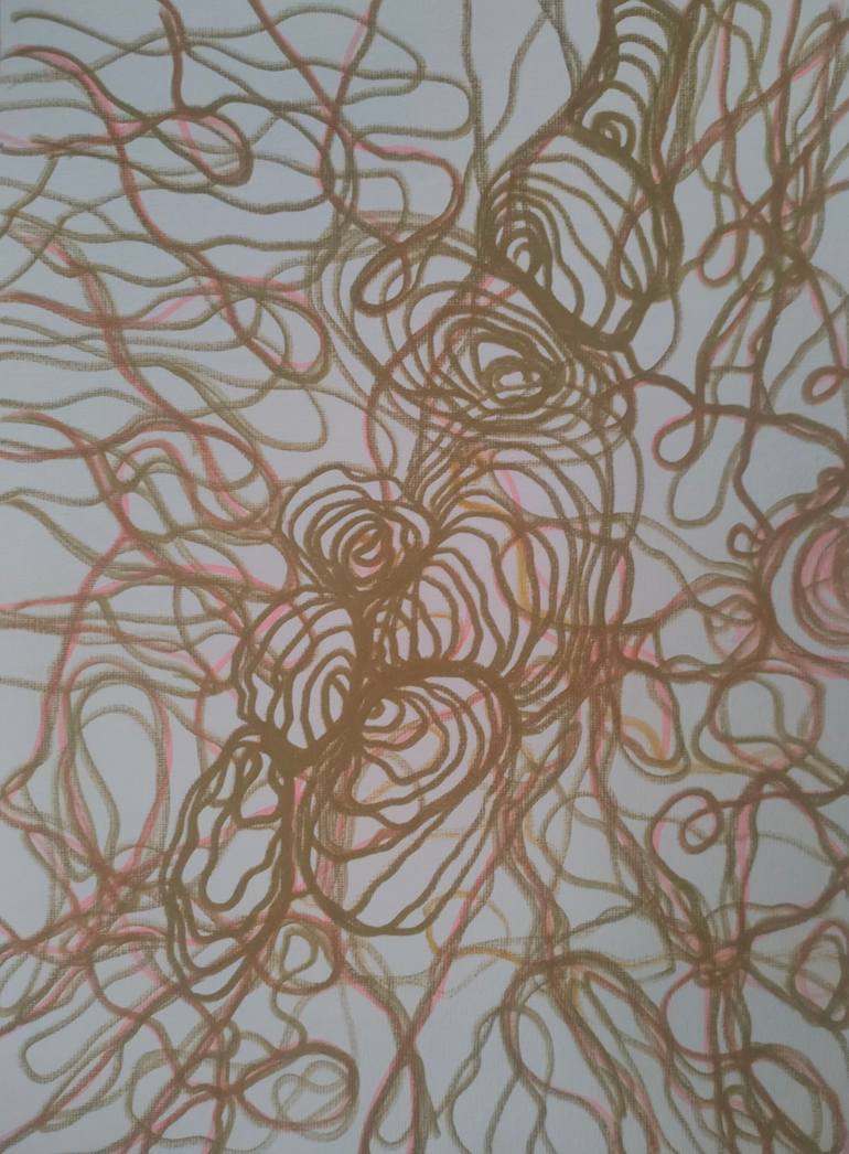 Original Abstract Drawing by Daria Magda Blazek | Abstract Art on Other | The way it should be