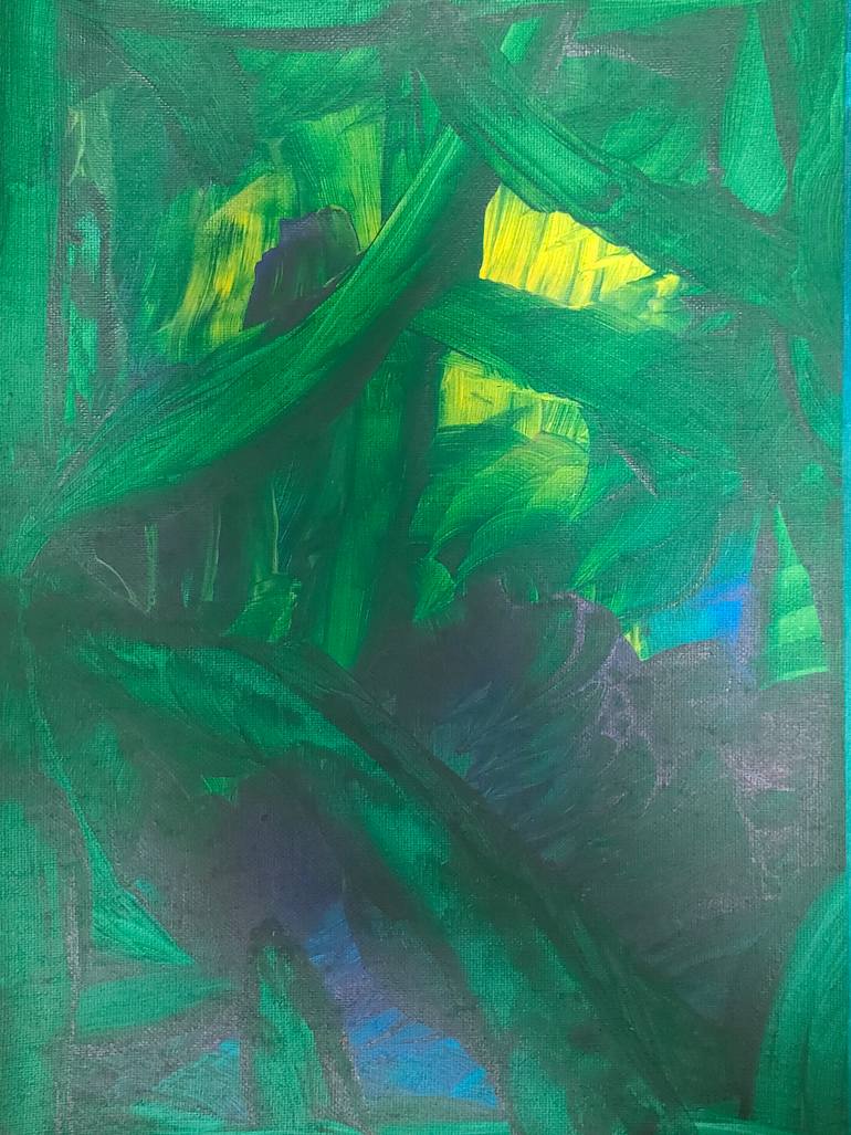 Original Abstract Expressionism Abstract Painting by Daria Magda BłAżEk