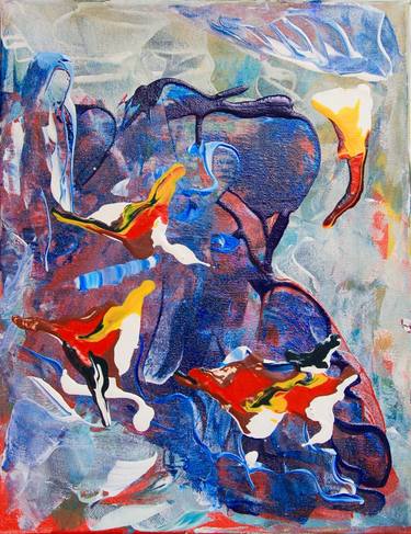 Original Abstract Expressionism Abstract Paintings by Daria Magda Błażek