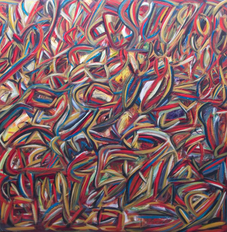 Original Abstract Expressionism Abstract Painting by Daria Magda BłAżEk