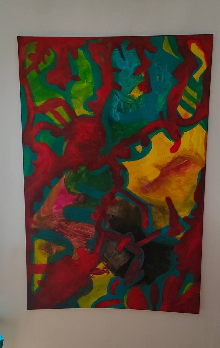 Original Abstract Expressionism Abstract Painting by Daria Magda Błażek