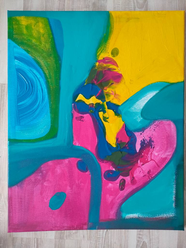 Original Abstract Expressionism Abstract Painting by Daria Magda BłAżEk