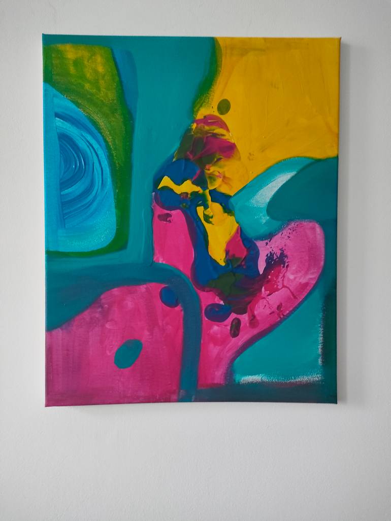 Original Abstract Expressionism Abstract Painting by Daria Magda BłAżEk