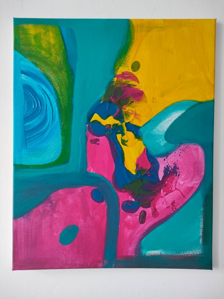 Original Abstract Expressionism Abstract Painting by Daria Magda BłAżEk