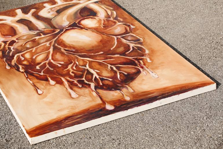 Original Conceptual Love Painting by Daria Bagrintseva