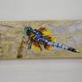  Golden Dragonfly Painting by Daria Bagrintseva