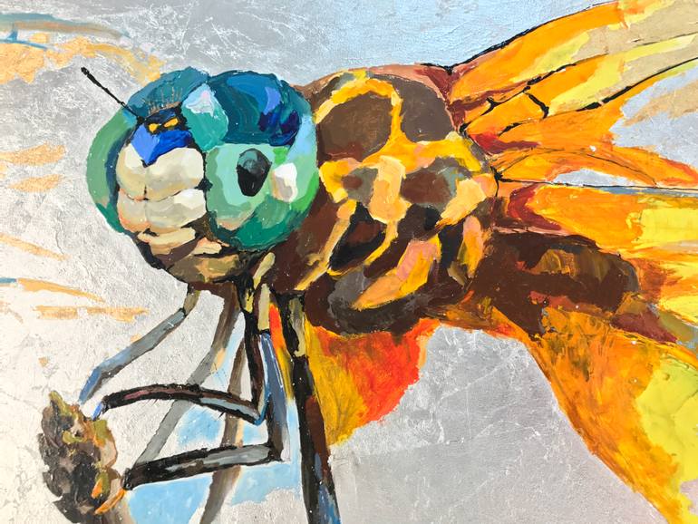 Original Art Deco Animal Painting by Daria Bagrintseva