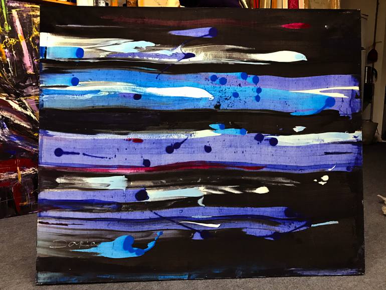 Original Abstract Expressionism Abstract Painting by Daria Bagrintseva