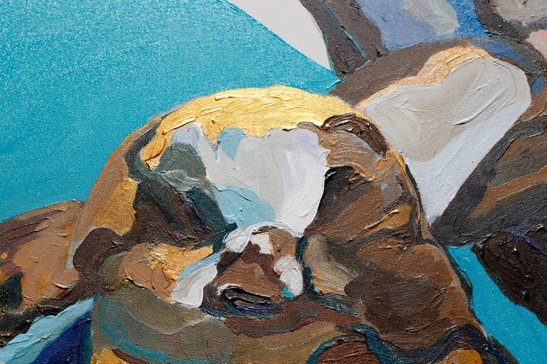 Original Figurative Animal Painting by Daria Bagrintseva