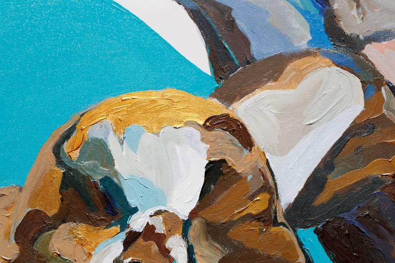 Original Figurative Animal Painting by Daria Bagrintseva