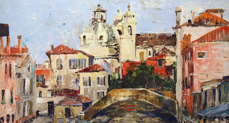 Print of Impressionism Cities Painting by Daria Bagrintseva