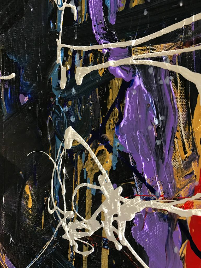 Original Expressionism Erotic Painting by Daria Bagrintseva