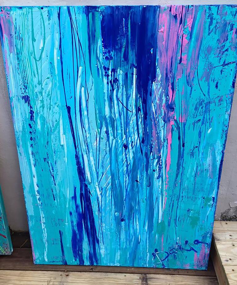 Original Abstract Expressionism Abstract Painting by Daria Bagrintseva